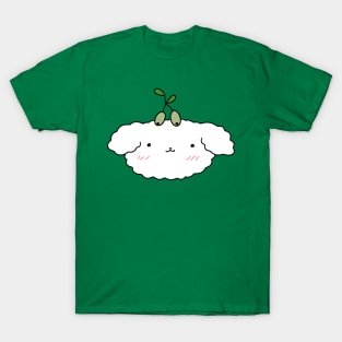 Olive Bichon Dog Face T-Shirt